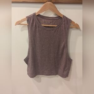 lululemon Sleeveless Heathered Crop Top